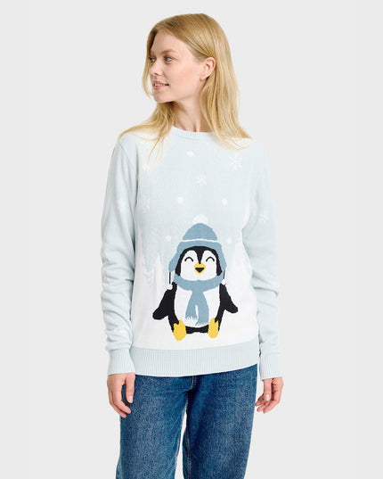 Cute Penguin Christmas Sweater for Women - Family Collection