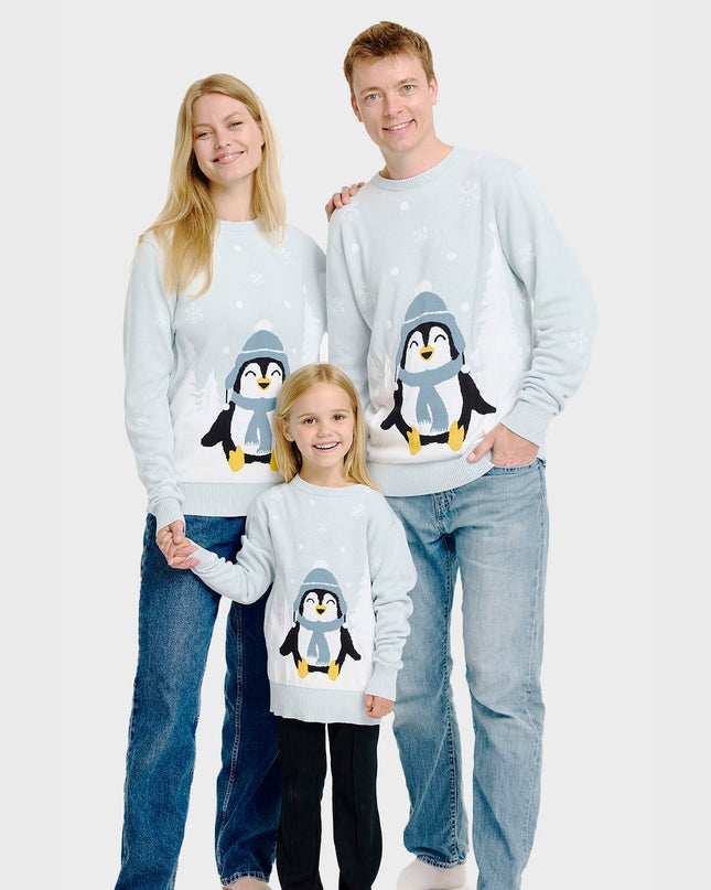 Adorable Penguin Christmas Sweater for Men