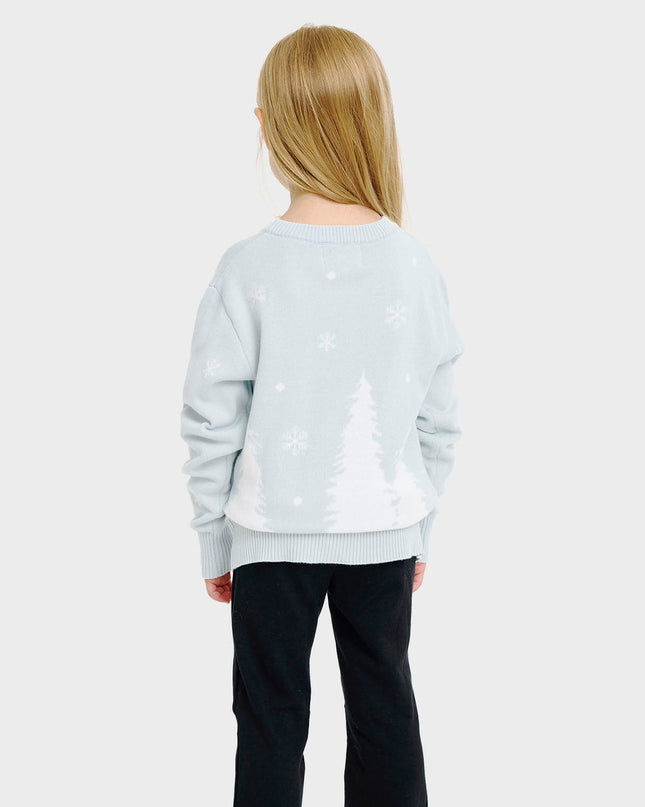 Niedlicher Pinguin-Weihnachtspullover – für Kinder