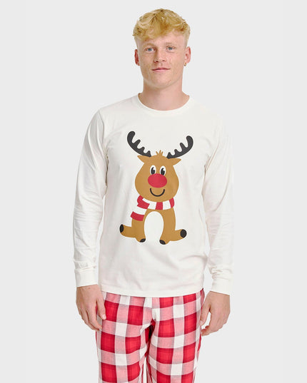 Reindeer Pajama Top for Men - Holiday Collection