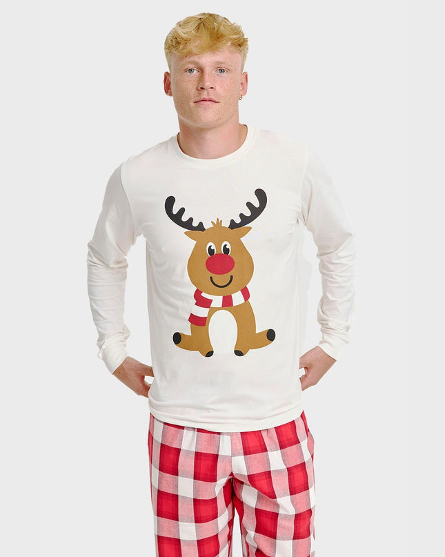Reindeer Pajama Top for Men - Holiday Collection