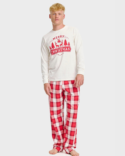 Merry Christmas Pajama Top for Men - Festive Design