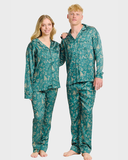 Der elegante Satinpyjama – Damen
