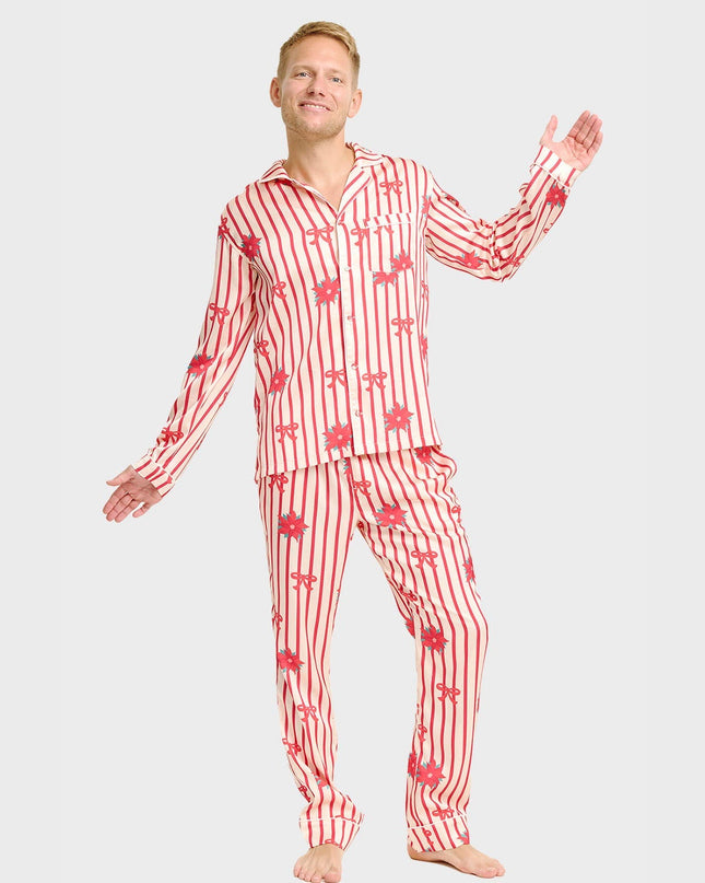 Satin Christmas Pajamas for Men