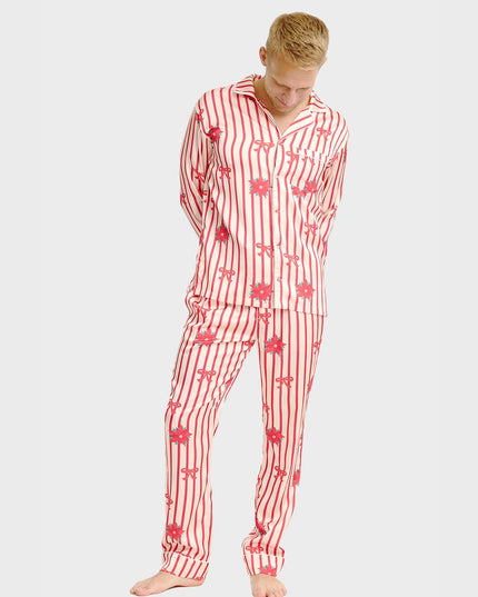 Satin-Weihnachtspyjamas für Herren – für festlichen Komfort