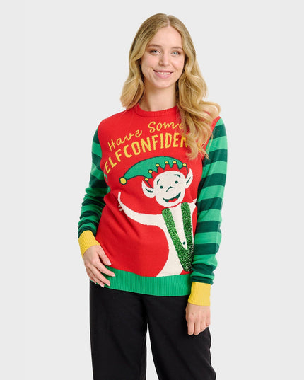 Elf Confidence Christmas Sweater - Women