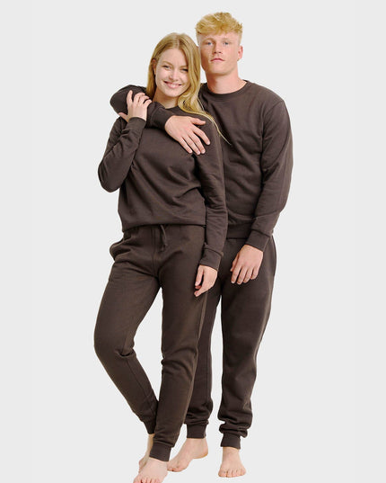 Braunes Damen-Sweatset für festlichen Komfort