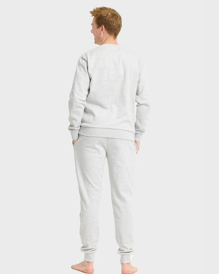 Graues Herren-Weihnachts-Sweatset für Familienspaß