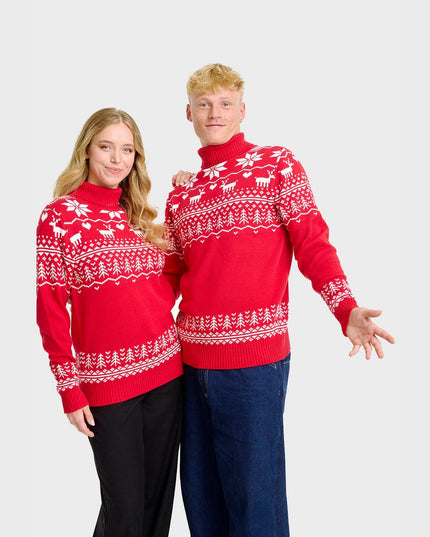 Greenland Christmas Turtleneck Sweater for Men