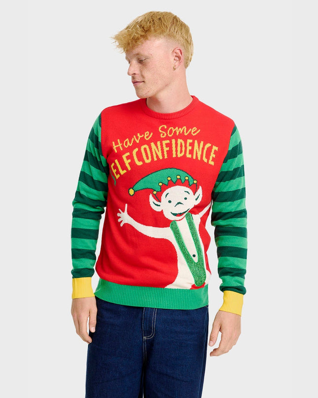 Elf Confidence Christmas Sweater - Men
