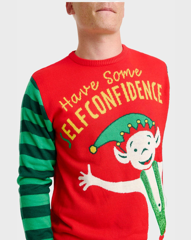 Elf Confidence Christmas Sweater - Men