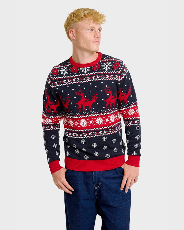 Cheeky Reindeer Christmas Sweater - Men's