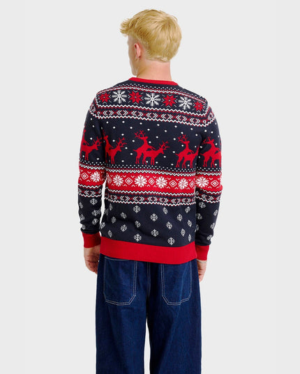 Cheeky Reindeer Christmas Sweater - Men's