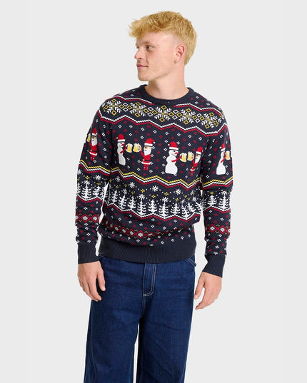 Cheers Santa Christmas Sweater - Men
