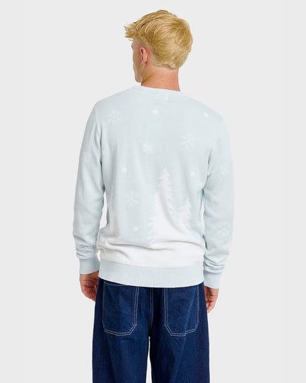 Niedlicher Pinguin-Weihnachtspullover – Herren