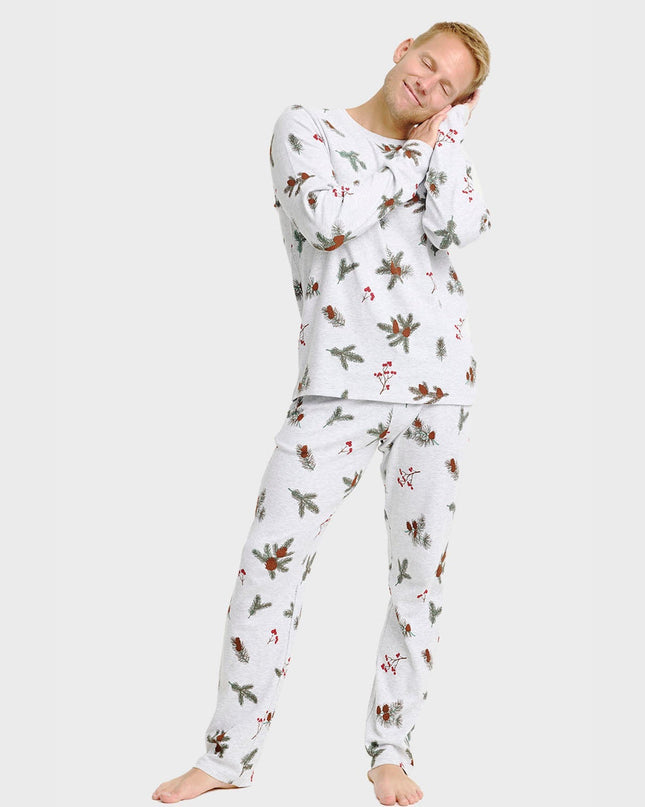 Gerippter Pyjama für Herren – perfekt für Weihnachten mit der Familie