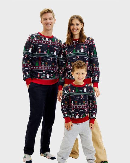 Vintage Gamer Christmas Sweater - Kids