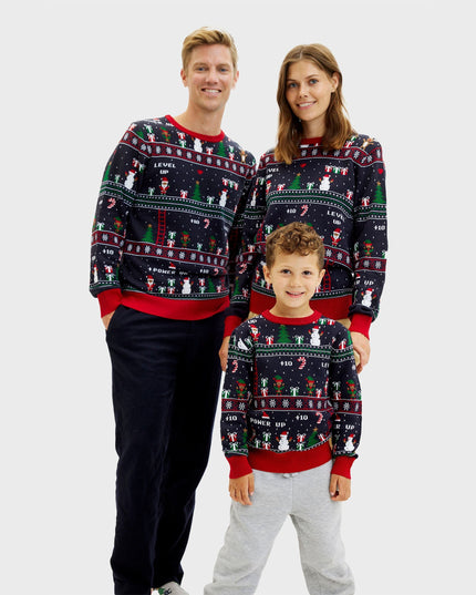 Vintage Gamer Christmas Sweater - Kids