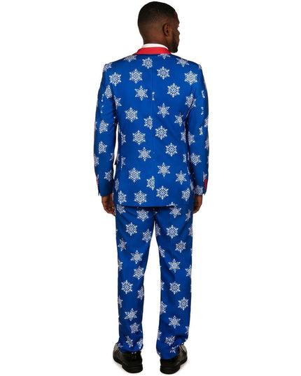 Men's Blue Snowflake Blazer