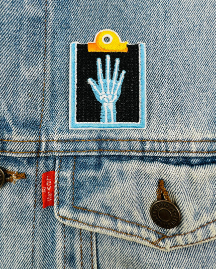 Aufnäher – Röntgenbild-Design für Halloween