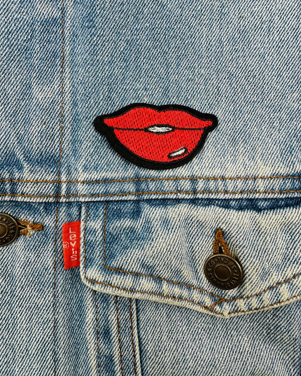 Aufbügelbarer Pflaster - Mund-IV