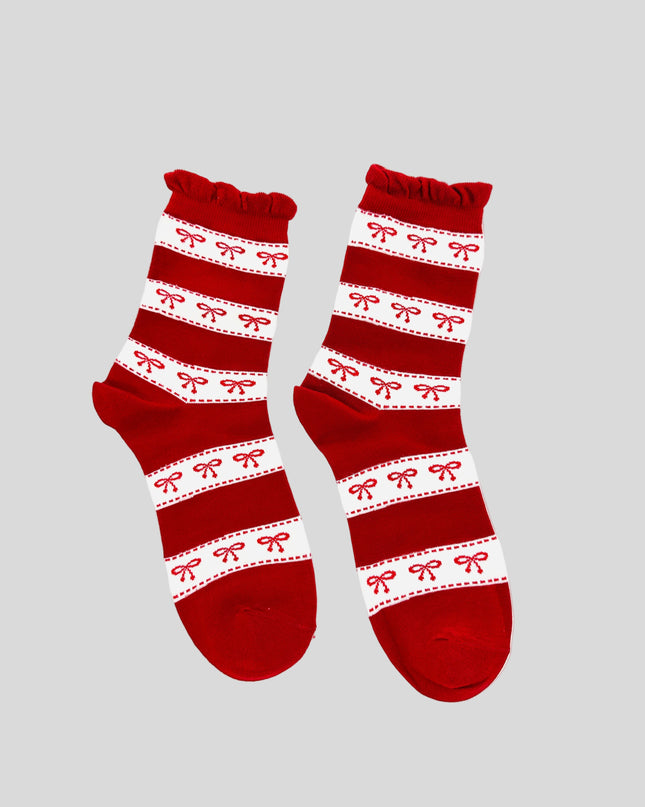 Socken – Niedliches rotes Design I – Festliche Stimmung