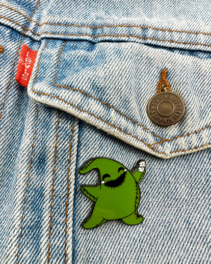 Karierter Geister-Anstecker – Lustiges Halloween-Accessoire