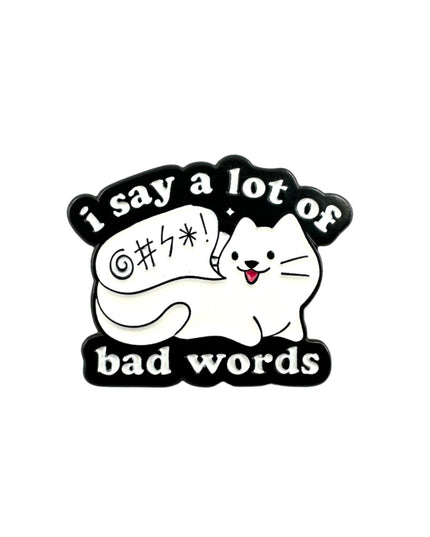 Bad Words Pin Badge | Tags: Accessories