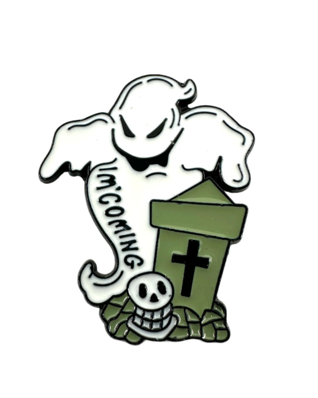 Ghost II Pin - Classic Spooky Accessory for Halloween