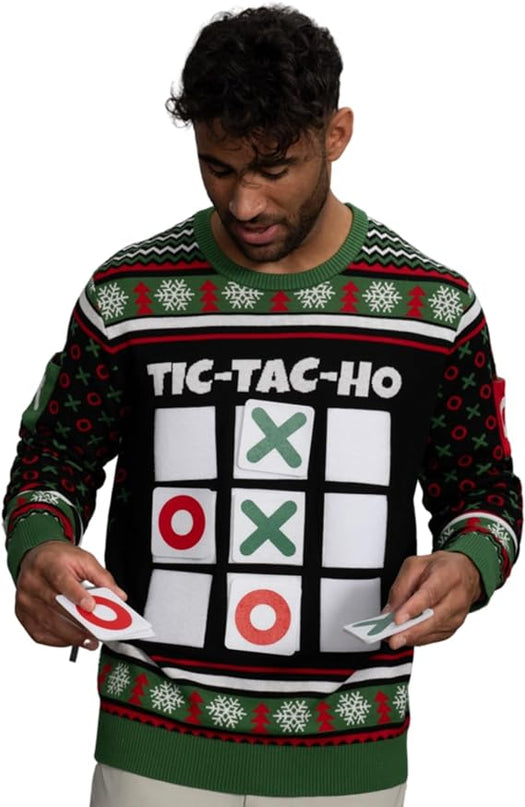 Tic Tac Ho Festliche Spielkleidung Hässlicher Weihnachtspullover