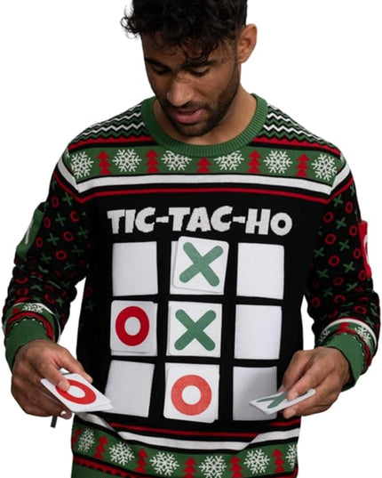 Tic Tac Ho Festliche Spielkleidung Hässlicher Weihnachtspullover