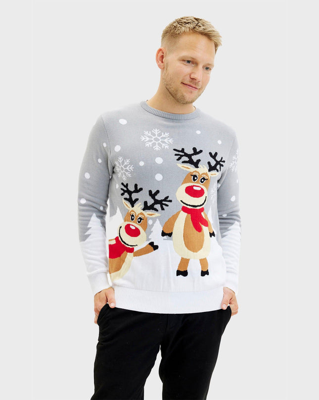 Cute Christmas Sweater for Men - Family-Friendly Design