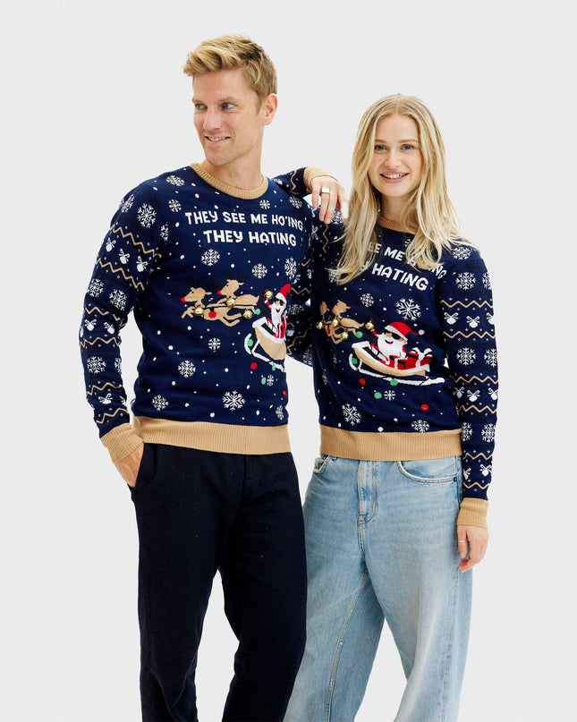 They See Me Ho'ing Sweater for Men - Light-Up Design