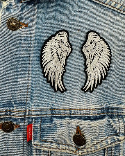 Iron-On Patch - Silver Wings