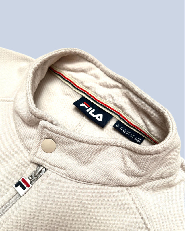 Vintage Fila Pullover in Beige | Gemütliche Weihnachtskleidung