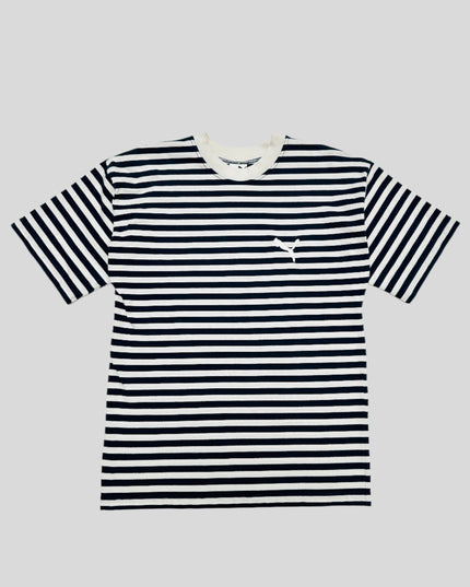 Vintage Puma Striped Tee for Men and Women