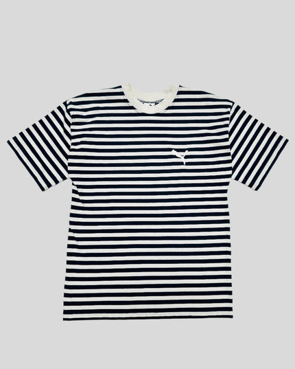 Vintage Puma Streifen-T-Shirt für Damen und Herren