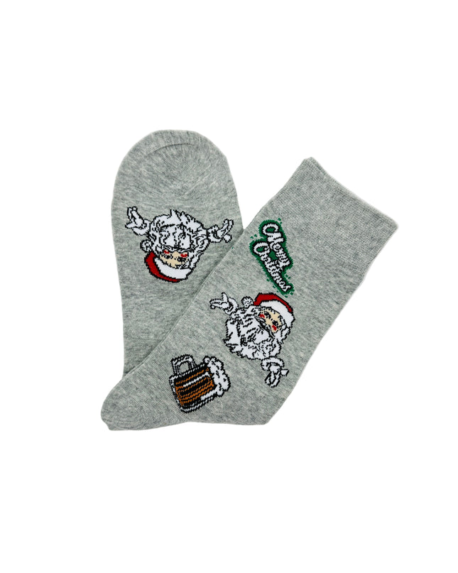 Socken – Weihnachtsmann mit Bier – Lustiges Weihnachtsaccessoire