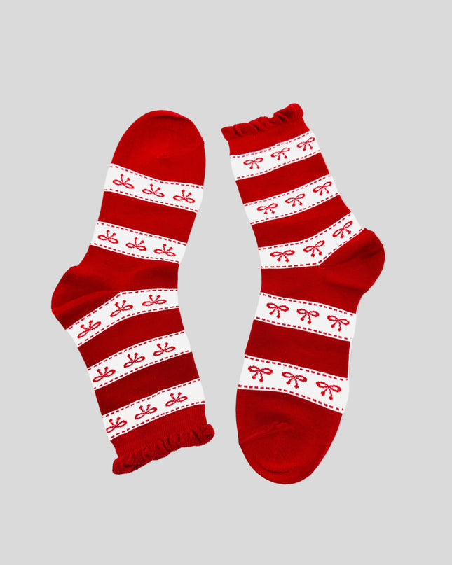 Socken – Niedliches rotes Design I – Festliche Stimmung