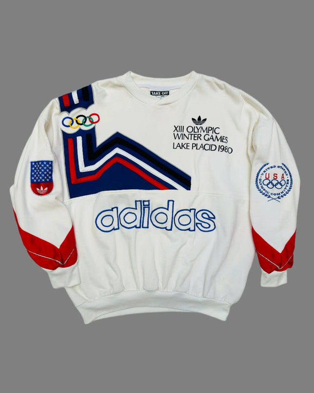 Vintage-Hoodie – Adidas | XIII. Olympische Winterspiele 1980