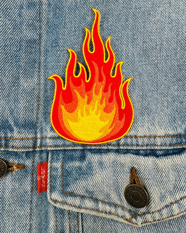 Flame III Iron-On Patch