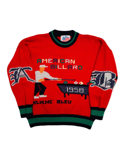 Vintage-Pullover – Amerikanisches Billard | Weihnachtskleidung