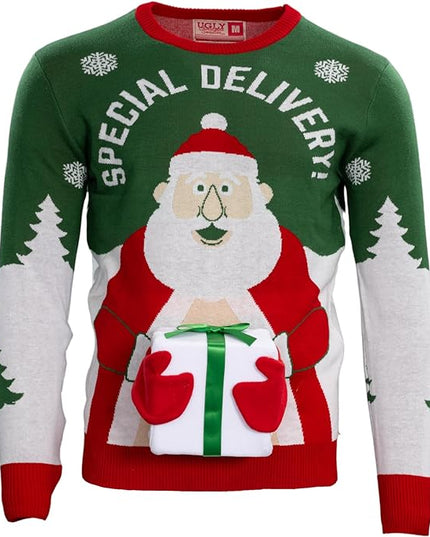 Special Delivery Santa Claus 3D Gift Sweater