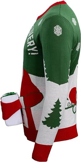 Special Delivery Santa Claus 3D Gift Sweater