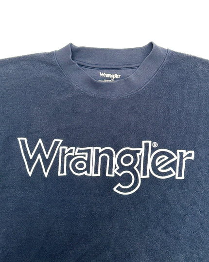 Vintage Wrangler blauer Pullover – Festtagskollektion für alle
