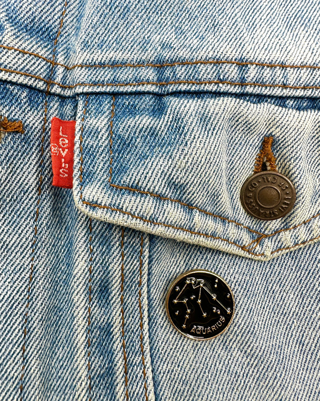 Aquarius Constellation Enamel Pin Badge