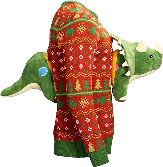 3D Triceratops Dinosaurier-Pullover