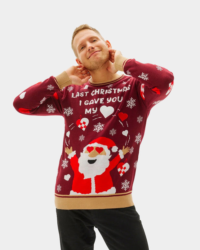 Christmas Sweater for Men Last Christmas I Gave You My Heart