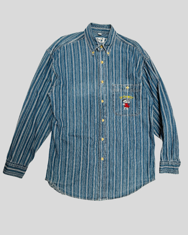 Vintage-Jeanshemd – Die Flintstones