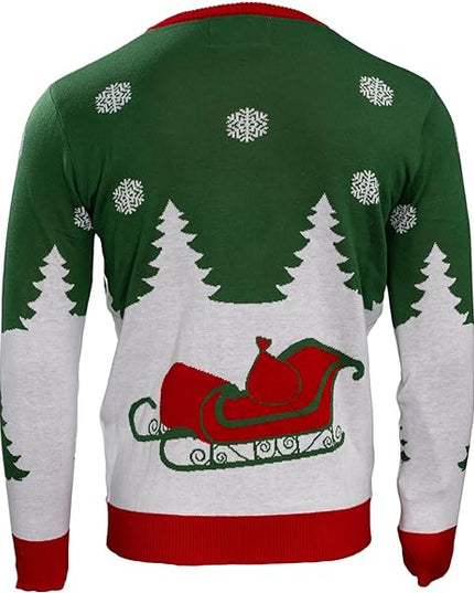Sonderlieferung Weihnachtsmann 3D Geschenk Hässlicher Weihnachtspullover